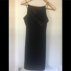 Black crepe dress